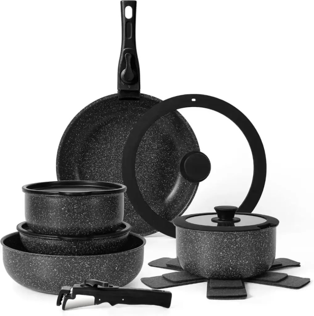 Black Coated Nonstick Cookware
