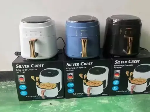 8L Large Capacity Silver Crest Air Fryer