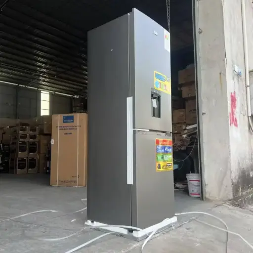 Double door refrigerator and freezer with a water dispenser available on pre- order