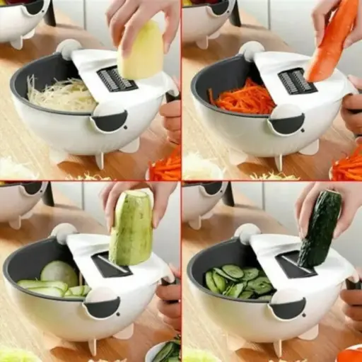 Multifunctional Vegetable Chopper, Strainer